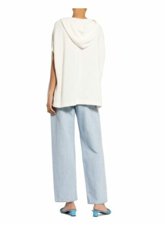 Cartoon Strick-Hoodie weiss