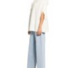 Cartoon Strick-Hoodie weiss