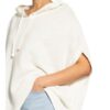 Cartoon Strick-Hoodie weiss