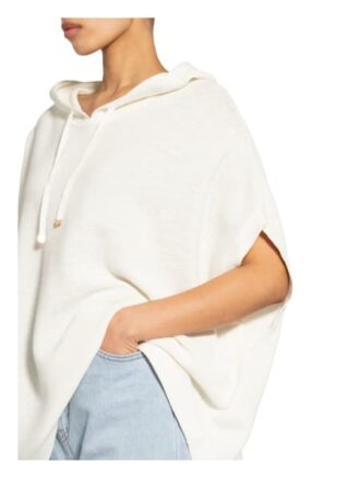 Cartoon Strick-Hoodie weiss