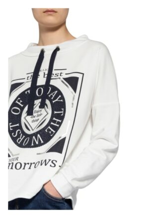 Cartoon Sweatshirt Mit Paillettenbesatz beige