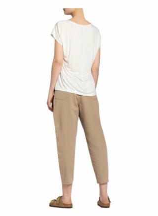 Cartoon T-Shirt Im Materialmix beige