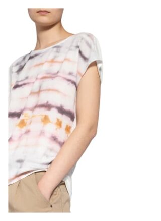 Cartoon T-Shirt Im Materialmix beige