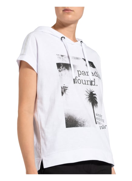 Cartoon T-Shirt Mit Glitzergarn weiss Cartoon T-Shirt Mit Glitzergarn weiss