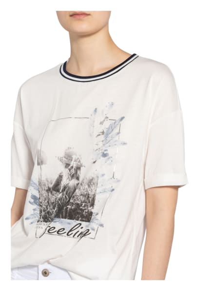 Cartoon T-Shirt Mit Schmucksteinbesatz beige Cartoon T-Shirt Mit Schmucksteinbesatz beige