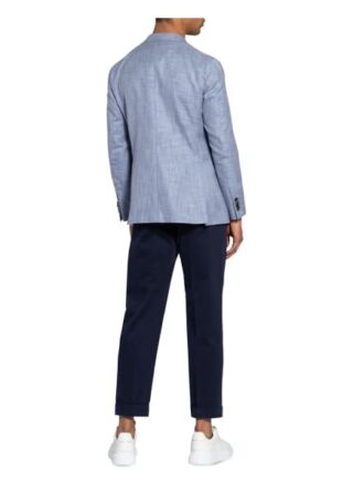 Caruso Sakko Aida Mit Seide Regular Fit blau