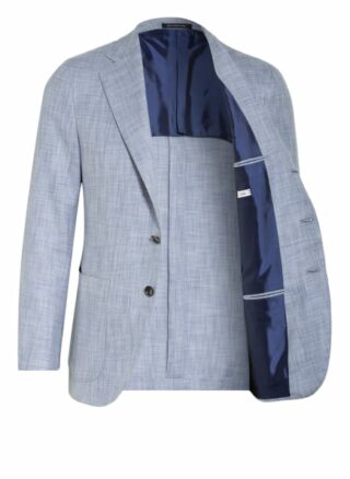 Caruso Sakko Aida Mit Seide Regular Fit blau