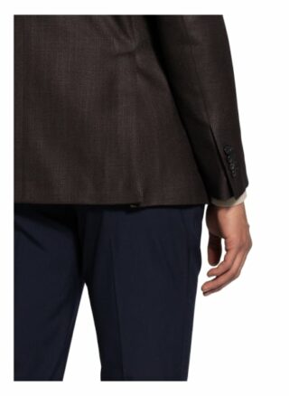 Caruso Sakko Aida Slim Fit Aus Seide braun