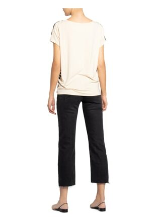 Catnoir T-Shirt Im Materialmix beige