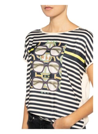 Catnoir T-Shirt Im Materialmix beige