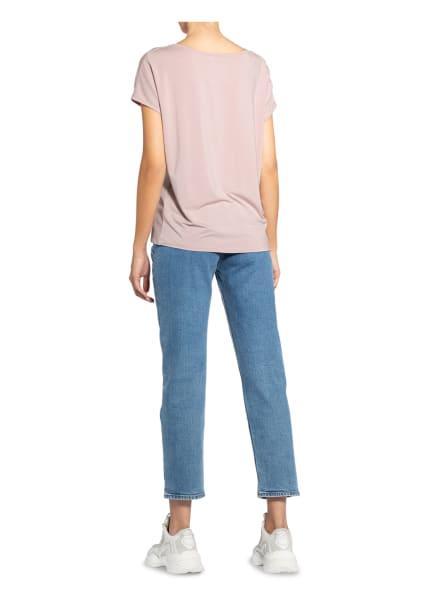 Catnoir T-Shirt Im Materialmix rosa Catnoir T-Shirt Im Materialmix rosa