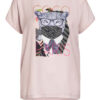 Catnoir T-Shirt Im Materialmix rosa