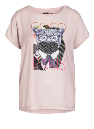 Catnoir T-Shirt Im Materialmix rosa