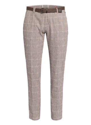 Cg Club Of Gents Anzughose Clinton Slim Fit Mit Leinen beige
