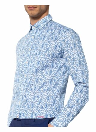 Cg Club Of Gents Hemd Harris Slim Fit blau