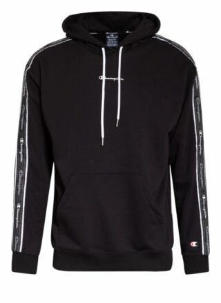 Champion Hoodie Mit Galonstreifen schwarz