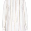 Chloé Bluse Im Materialmix weiss