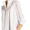 Chloé Bluse Im Materialmix weiss
