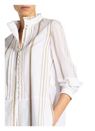 Chloé Bluse Im Materialmix weiss