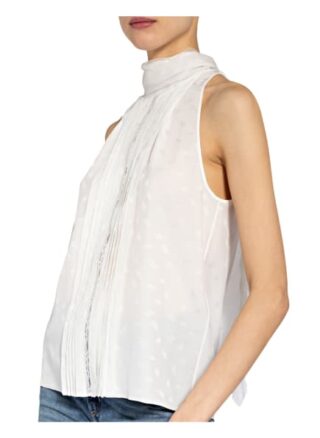 Chloé Blusentop Aus Seide weiss