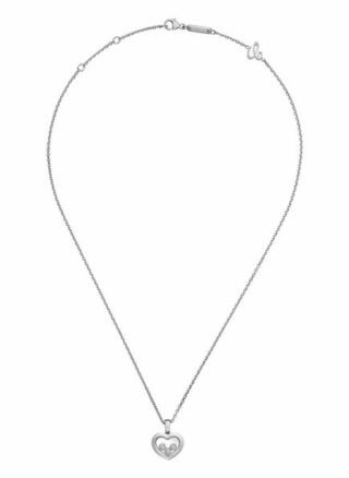 Chopard Anhänger Happy Diamonds Icons Anhänger Aus 18 Karat Weißgold Und Diamanten silber