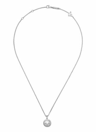 Chopard Anhänger Happy Diamonds Icons Anhänger Aus 18 Karat Weißgold Und Diamanten silber