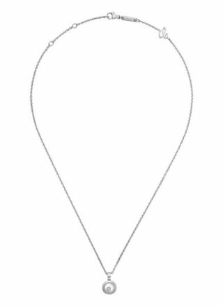 Chopard Anhänger Happy Diamonds Icons Anhänger Aus 18 Karat Weißgold Und Diamanten silber