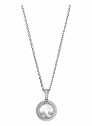 Chopard Anhänger Happy Diamonds Icons Anhänger Aus 18 Karat Weißgold Und Diamanten silber