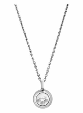 Chopard Anhänger Happy Diamonds Icons Anhänger Aus 18 Karat Weißgold Und Diamanten silber