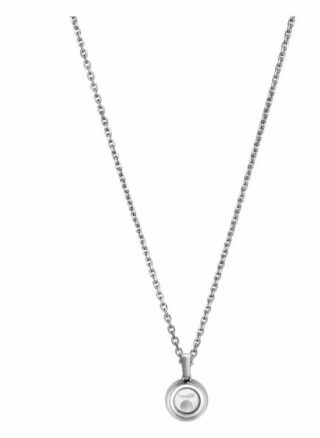 Chopard Anhänger Happy Diamonds Icons Anhänger Aus 18 Karat Weißgold Und Diamanten silber