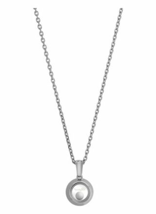 Chopard Anhänger Happy Diamonds Icons Anhänger Aus 18 Karat Weißgold Und Diamanten silber