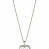 Chopard Anhänger Happy Diamonds Icons Anhänger Aus 18 Karat Weißgold Und Diamanten silber