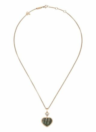 Chopard Anhänger Happy Hearts Anhänger Aus 18 Karat Roségold, Diamanten Und Schwarzes Tahiti-Perlmutt rosegold