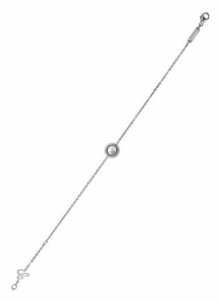 Chopard Armband Happy Diamonds Icons Armband Aus 18 Karat Weißgold Und Diamanten silber