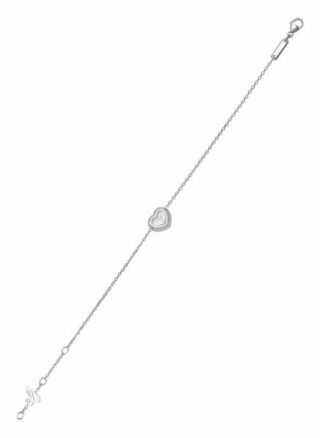 Chopard Armband Happy Diamonds Icons Armband Aus 18 Karat Weißgold Und Diamanten silber