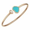 Chopard Armreif Happy Hearts Armreif Aus 18 Karat Roségold, Diamanten Und Türkiser Stein rosegold