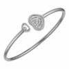 Chopard Armreif Happy Hearts Armreif Aus 18 Karat Weißgold Und Diamanten silber
