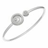 Chopard Armreif Happy Spirit Armreif Aus 18 Karat Weißgold Und Diamanten silber
