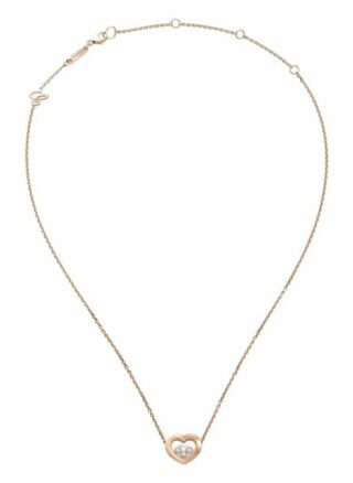 Chopard Halskette Happy Diamonds Icons Halskette Aus 18 Karat Roségold Und Diamanten rosegold