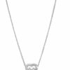 Chopard Halskette Happy Diamonds Icons Halskette Aus 18 Karat Weißgold Und Diamanten silber
