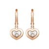 Chopard Ohrring Happy Diamonds Icons Ohrringe Aus 18 Karat Roségold Und Diamanten rosegold