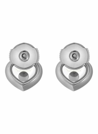 Chopard Ohrring Happy Diamonds Icons Ohrringe Aus 18 Karat Weißgold Und Diamanten silber