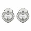 Chopard Ohrring Happy Diamonds Icons Ohrringe Aus 18 Karat Weißgold Und Diamanten silber