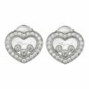 Chopard Ohrring Happy Diamonds Icons Ohrringe Aus 18 Karat Weißgold Und Diamanten silber