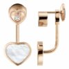 Chopard Ohrring Happy Hearts Ohrringe Aus 18 Karat Roségold, Diamanten Und Perlmutt rosegold
