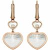 Chopard Ohrring Happy Hearts Ohrringe Aus 18 Karat Roségold, Diamanten Und Perlmutt rosegold