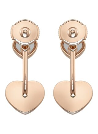 Chopard Ohrring Happy Hearts Ohrringe Aus 18 Karat Roségold, Diamanten Und Perlmutt rosegold