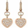 Chopard Ohrring Happy Hearts Ohrringe Aus 18 Karat Roségold Und Diamanten rosegold