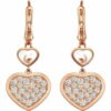 Chopard Ohrring Happy Hearts Ohrringe Aus 18 Karat Roségold Und Diamanten rosegold