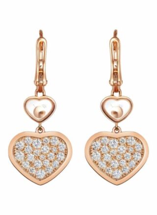 Chopard Ohrring Happy Hearts Ohrringe Aus 18 Karat Roségold Und Diamanten rosegold